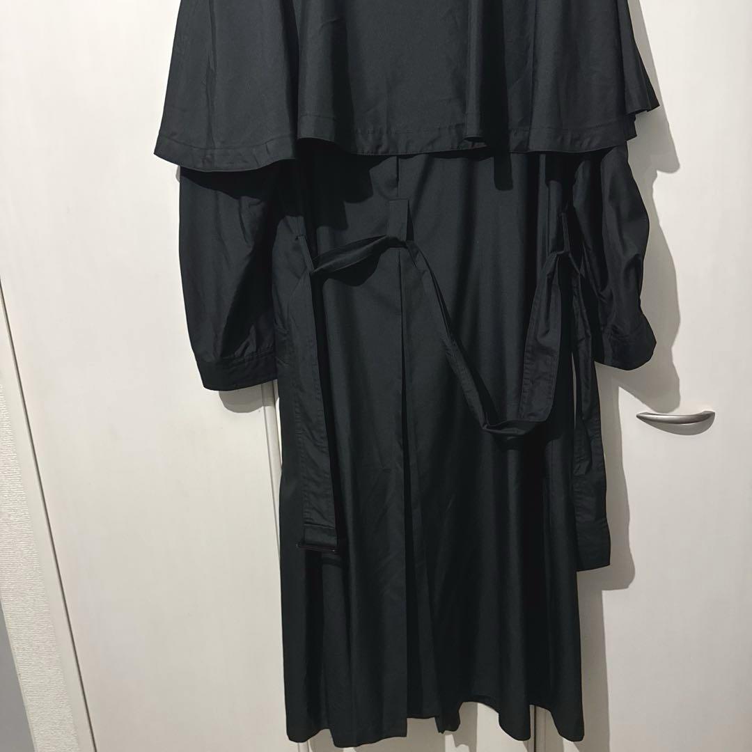Dior 黒 シルク100% トレンチコート