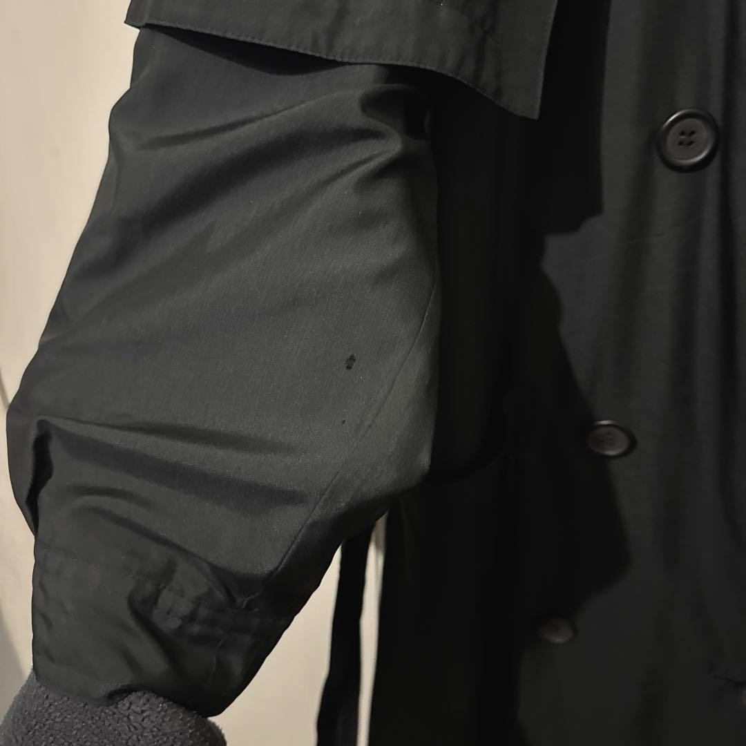 Dior 黒 シルク100% トレンチコート