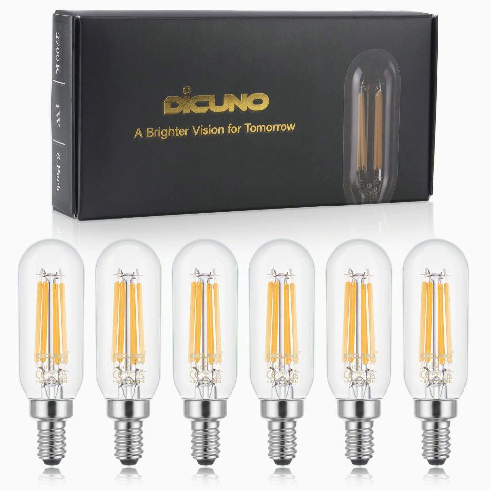 DiCUNO E12  4W 電球色 フィラメント電球  6個入り
