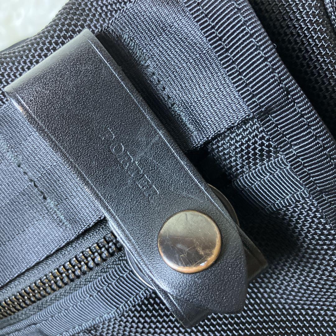 希少・美品✨ PORTER ヒート メッセンジャーバッグ ブラック マグライト