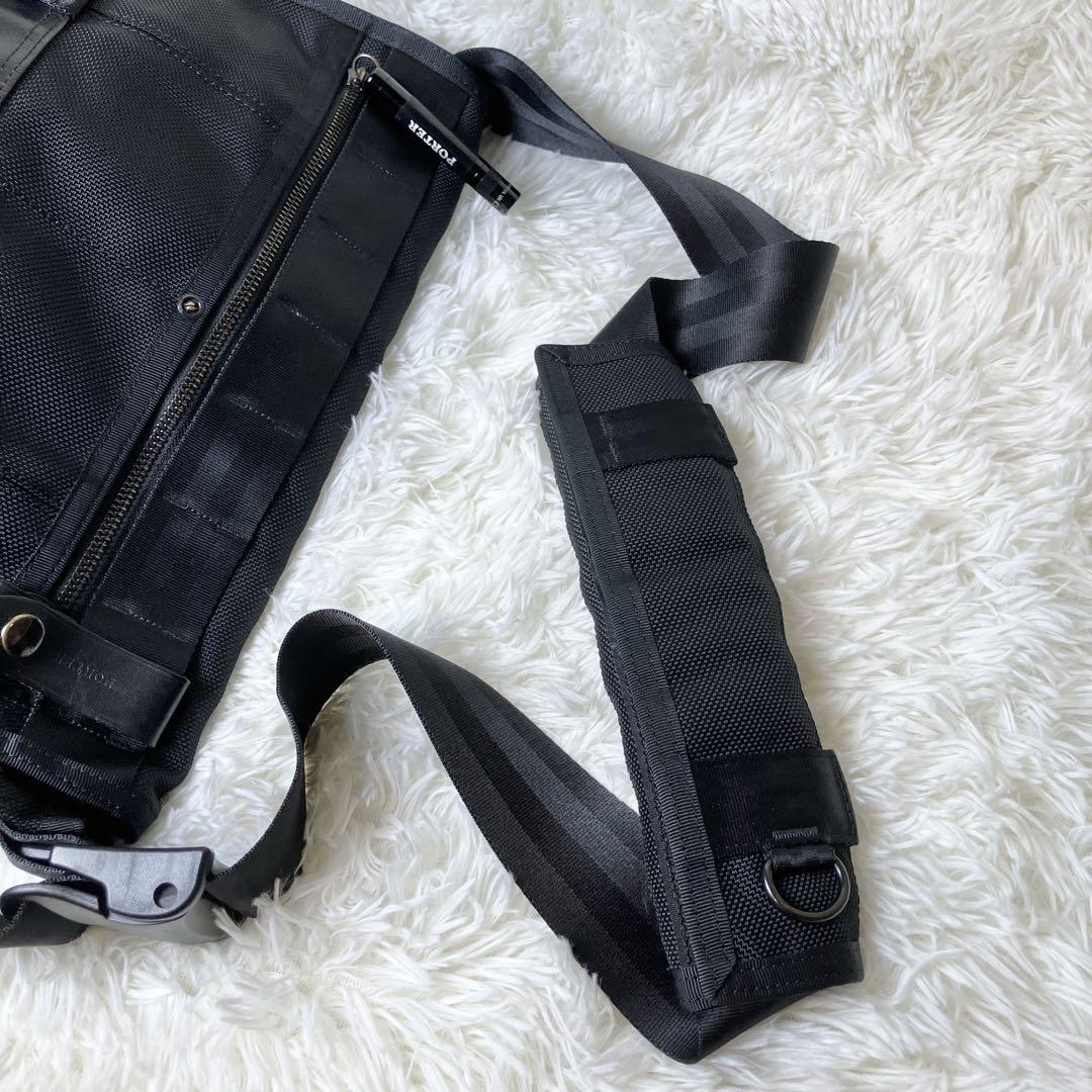 希少・美品✨ PORTER ヒート メッセンジャーバッグ ブラック マグライト