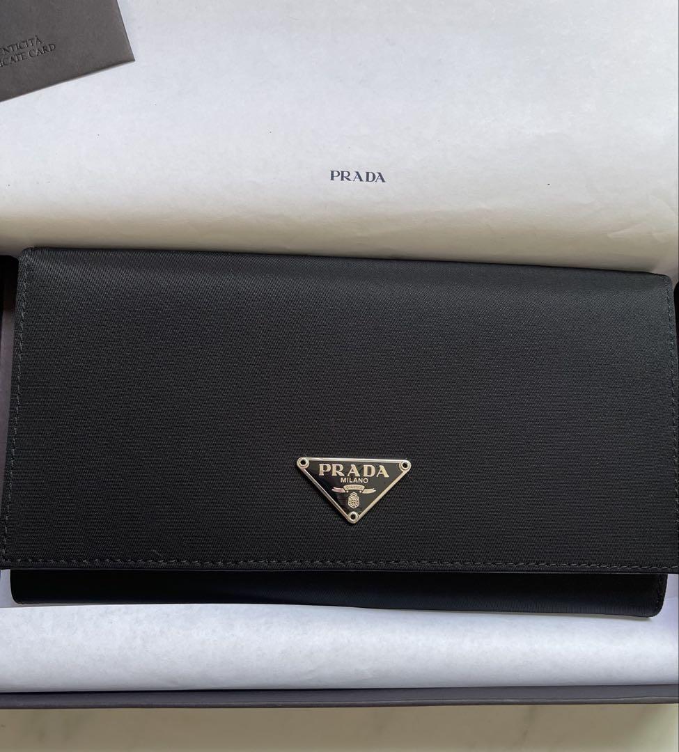 PRADA ブラック ナイロン 長財布