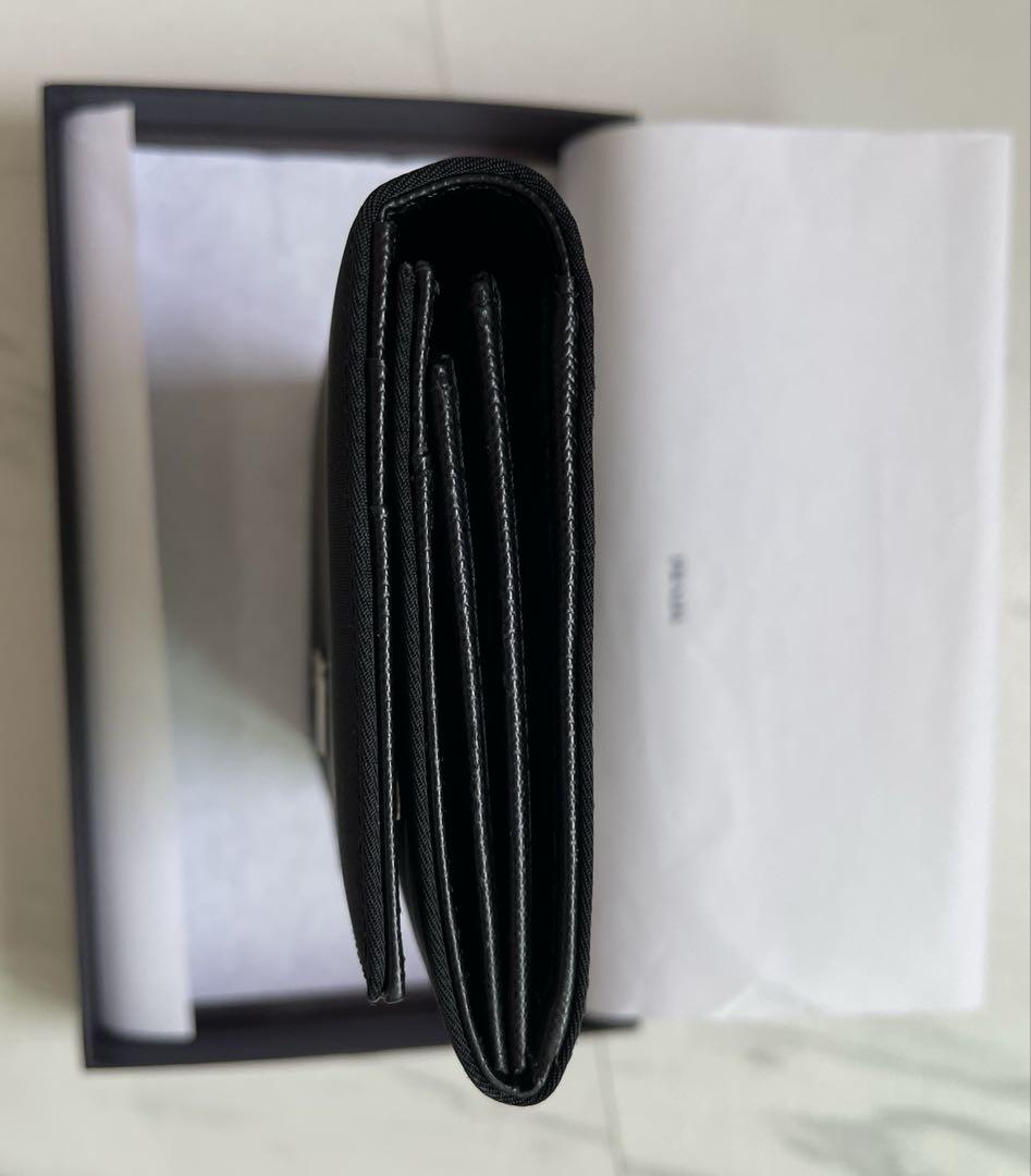 PRADA ブラック ナイロン 長財布
