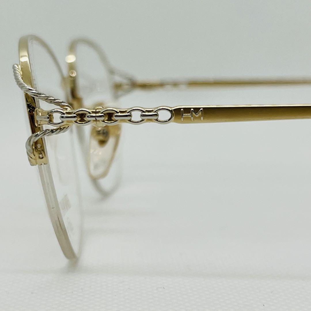 ヴィンテージ HANAE MORI 眼鏡フレーム ハーフリム Nikon 日本製