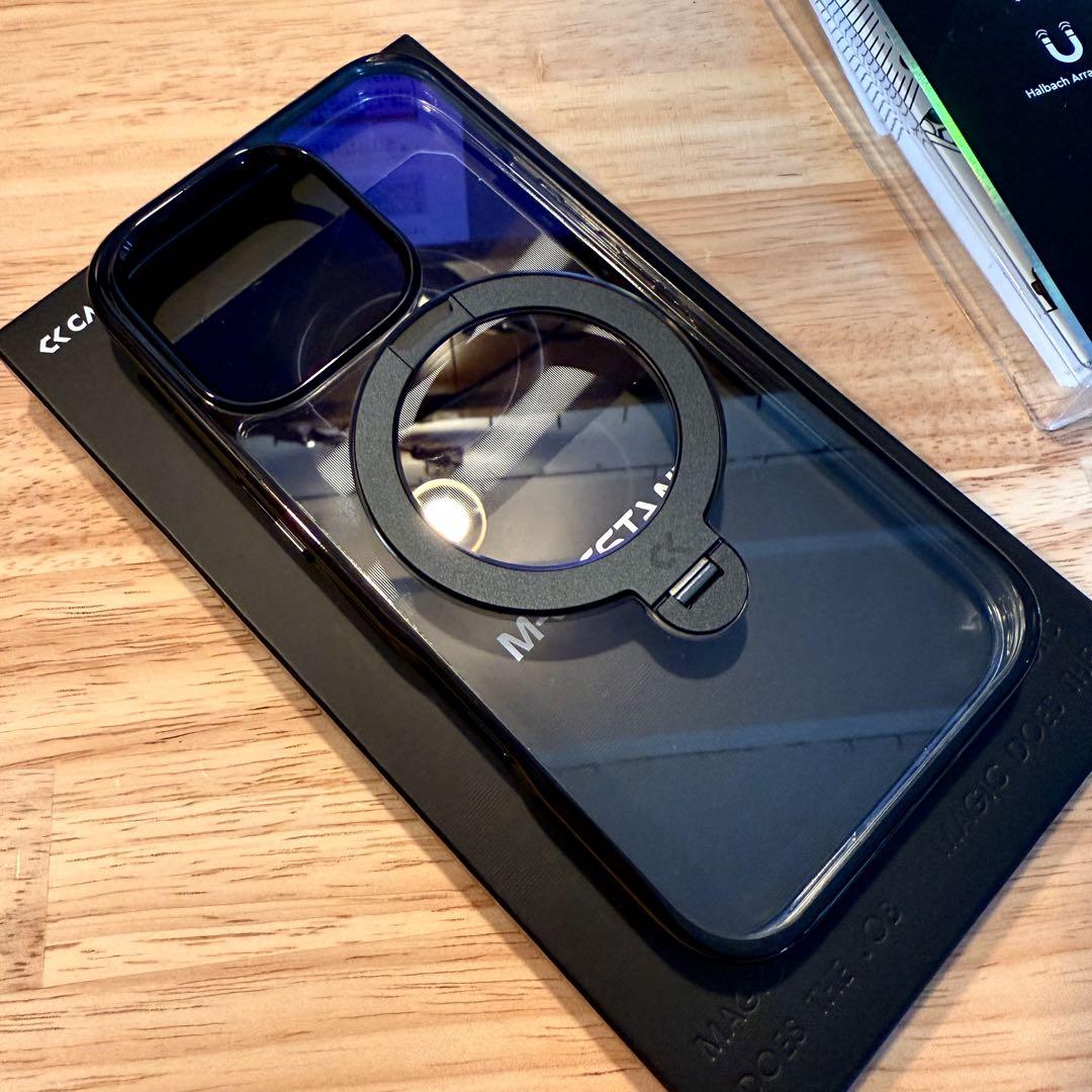 CASEKOO iPhone 16 Pro 用ケース クリア ブラック 2