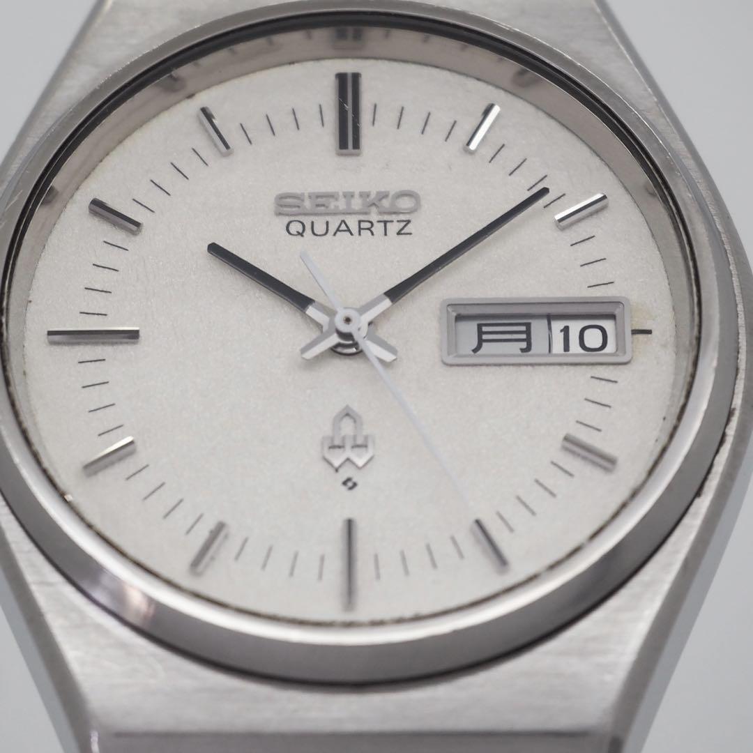 62 SEIKO 時計　メンズ　特殊文字盤　雪目　ホワイト　デイデイト　希少