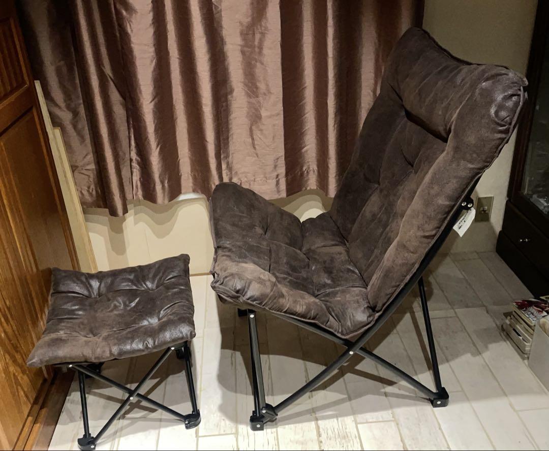 ニトリ 洗える＆はっ水 バタフライチェア ハイバック 折りたたみ