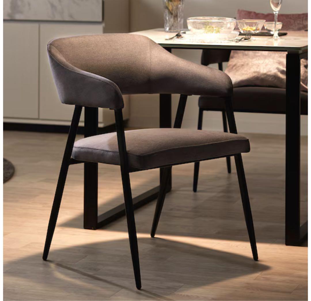 ニトリ ダイニングチェア グレー イジー2 GYやや傷や汚れあり