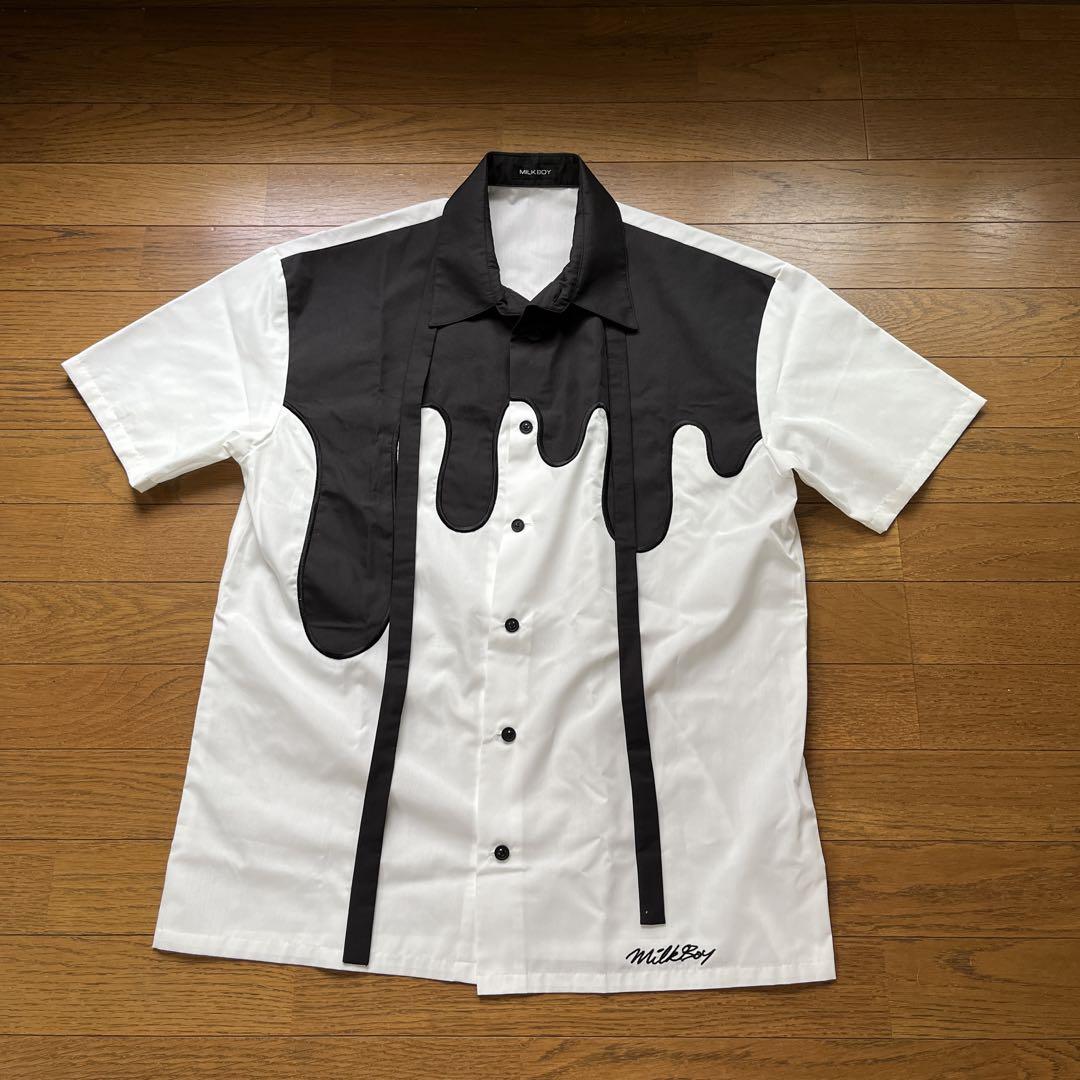 MILKBOY メルティングシャツ　メンズレディースリボン付き
