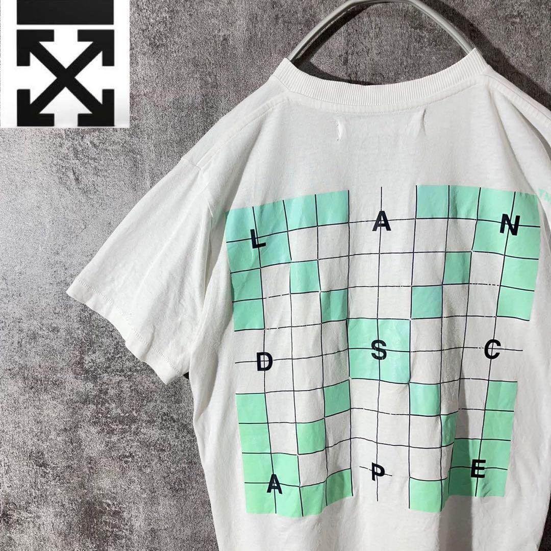[大人気]　オフホワイト　Tシャツ　ビックプリント◎　存在感◎　ゆるダボ