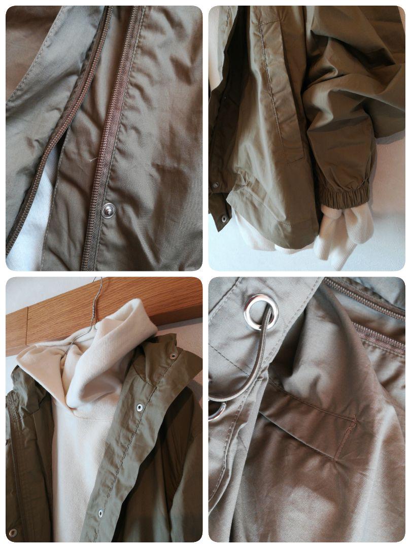 新品】Spring Aラインバックフレアツイルマウンテンパーカー KHAKI