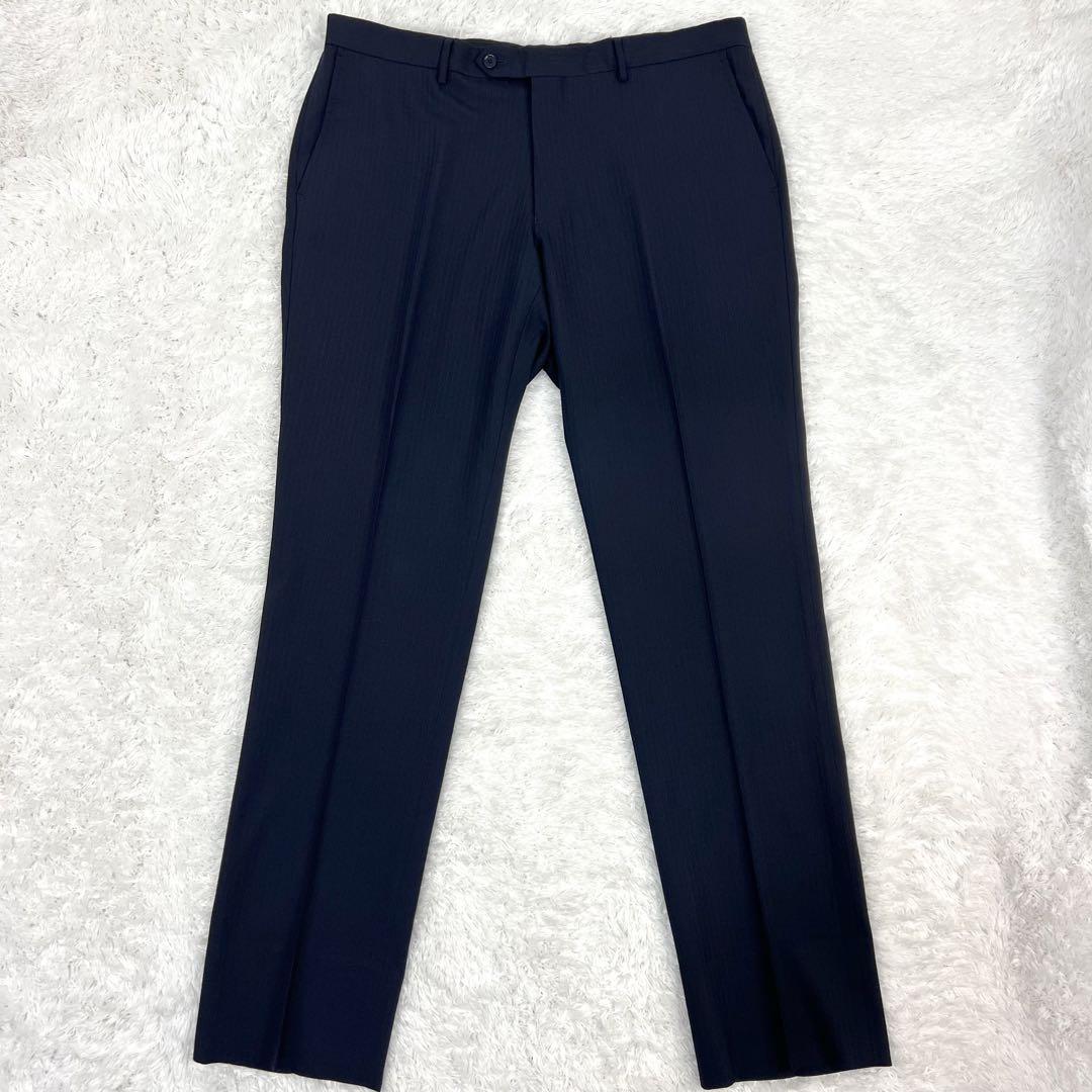 【美品】GREEN LABEL RELAXING セットアップスーツ ストライプ