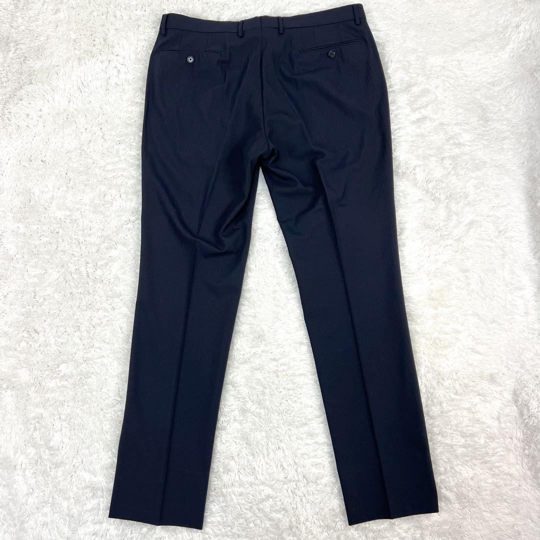 【美品】GREEN LABEL RELAXING セットアップスーツ ストライプ