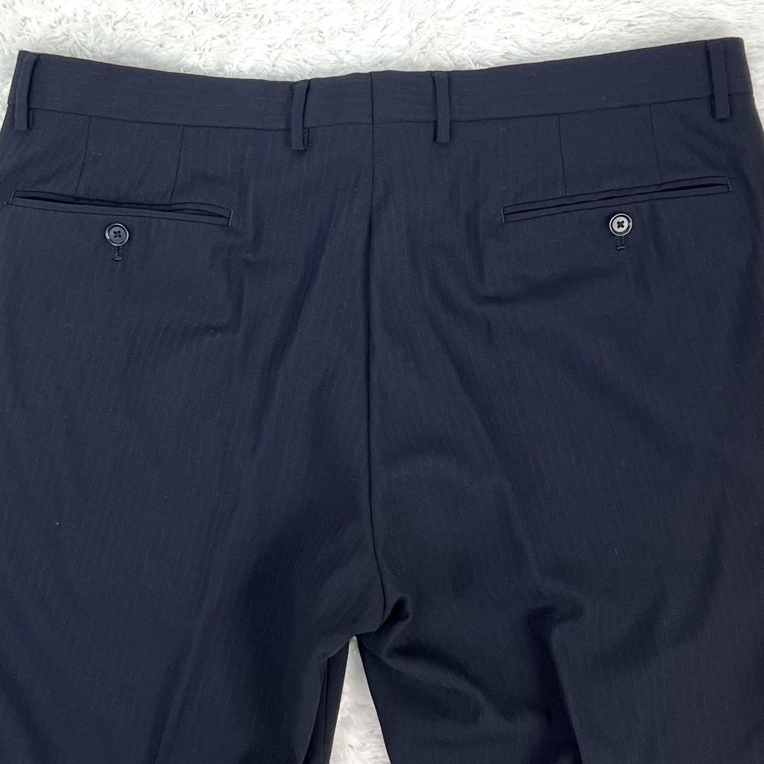 【美品】GREEN LABEL RELAXING セットアップスーツ ストライプ