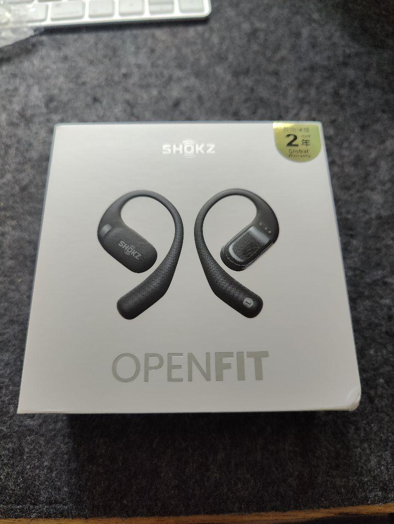 SHOKZ OPENFIT ワイヤレスイヤホン ブラック 未使用交換品