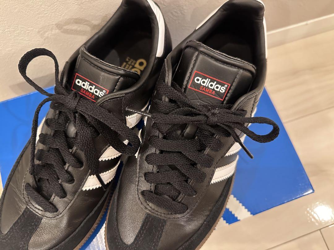adidas Samba reather core black スニーカー　23