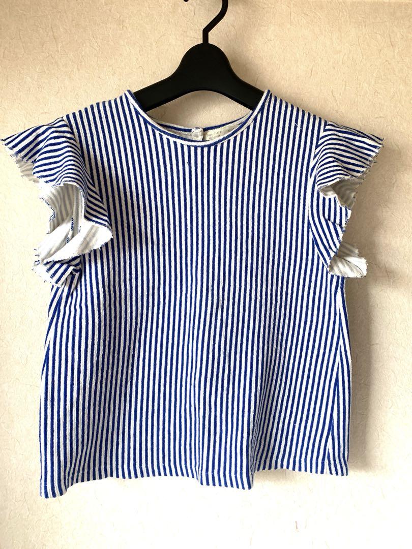 最終価格　【新品　未試着】ZARA kids ストライプカットソー