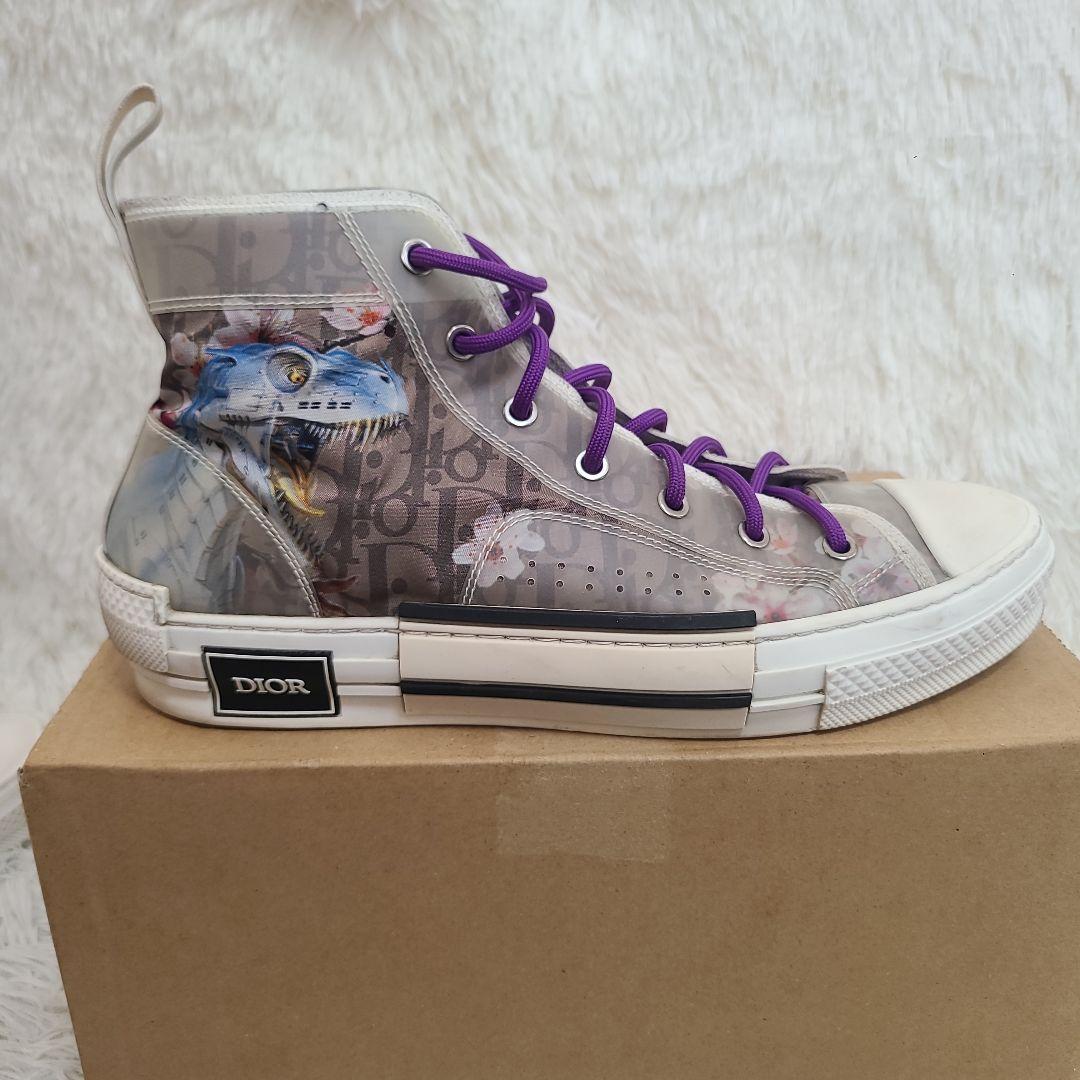 美品 DIOR スニーカー ダイナソー トロッター ハイカット空山基 サイズ42