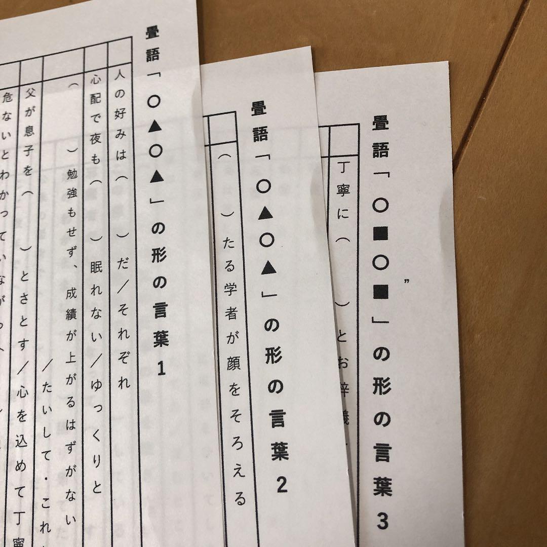 なっつりたーん　灘中　中学受験　国語 1日目対策資料　4セット