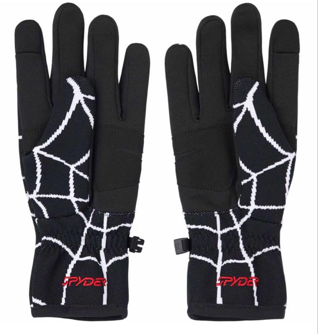 Mサイズ Supreme SPYDER スパイダー グローブ 黒24FW 美品
