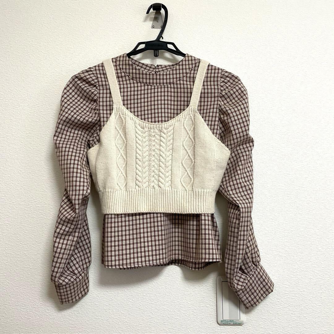 【2023ss】Cen. セン　チェック　パフスリーブ　ブラウス　フリーサイズ パフスリーブブラウス の商品ページ| JENNI Online Shop