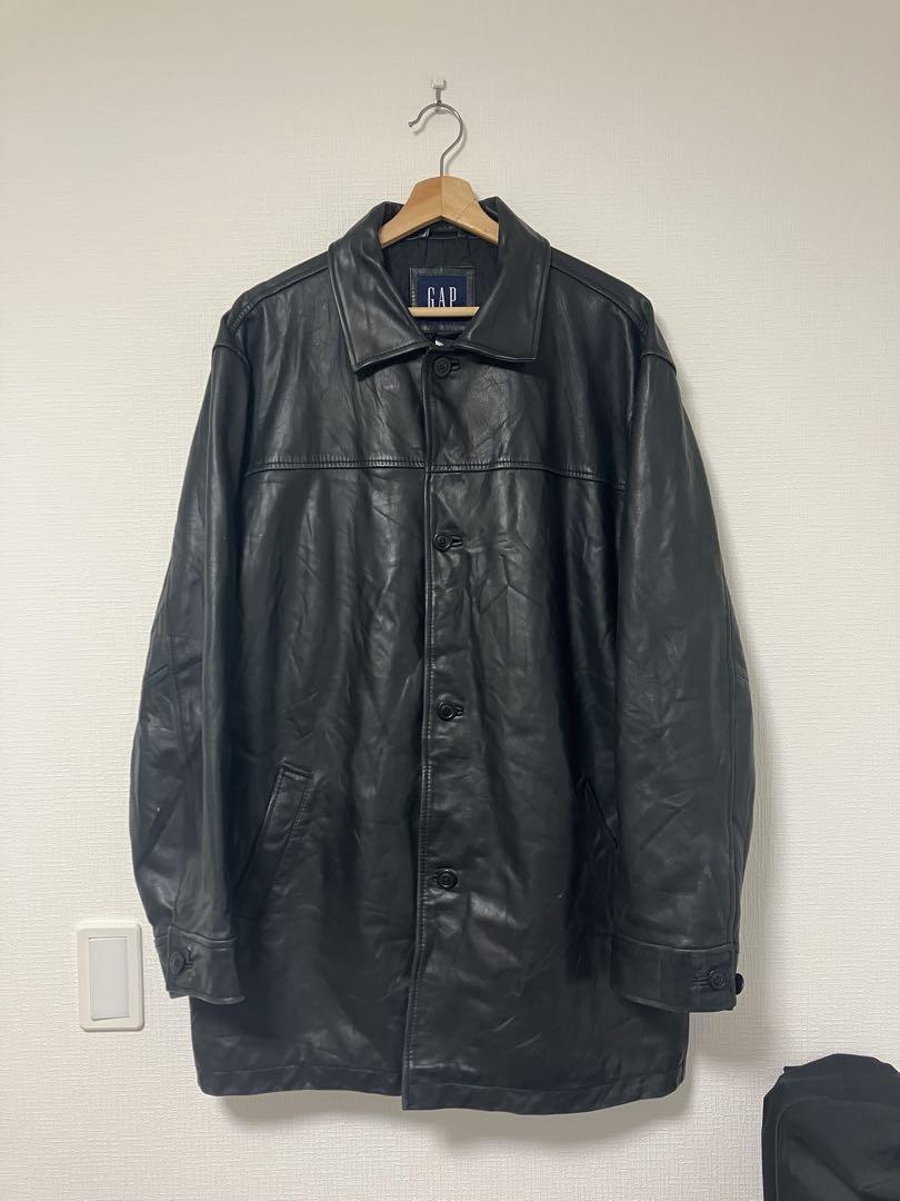 OLD GAP LEATHER CAR COAT L レザーカーコート ジャケット・アウター