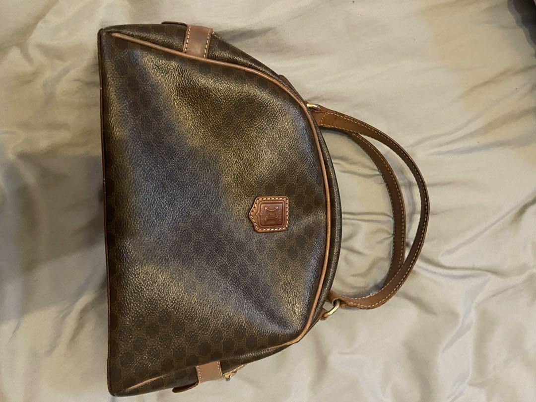 セリーヌ CELINE ハンドバッグ マカダム PVCコーティングキャンバス