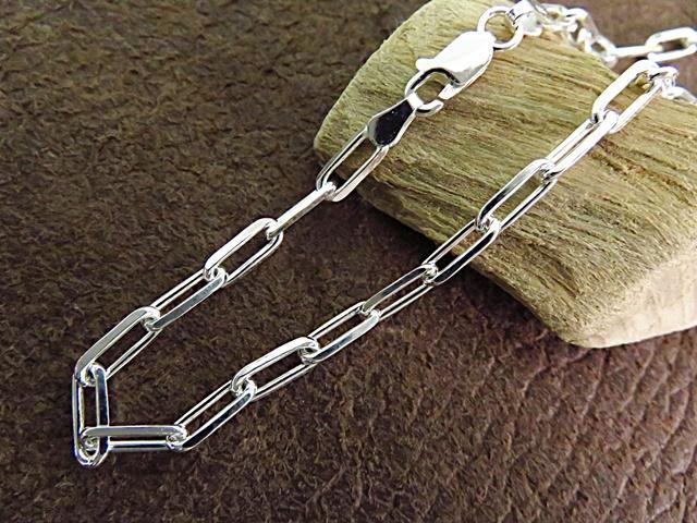 長あずきチェーン ４面カット 3.2mm 40cm～ ネックレス シルバー925