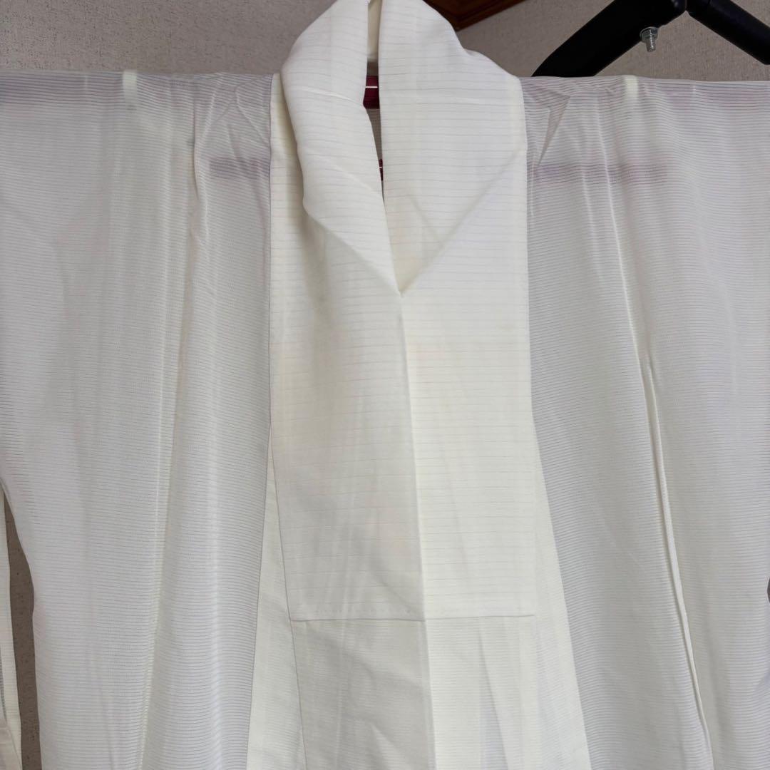 Ay140 夏着物 絽 喪服 五つ紋 長襦袢セット 着物 和装 透け感
