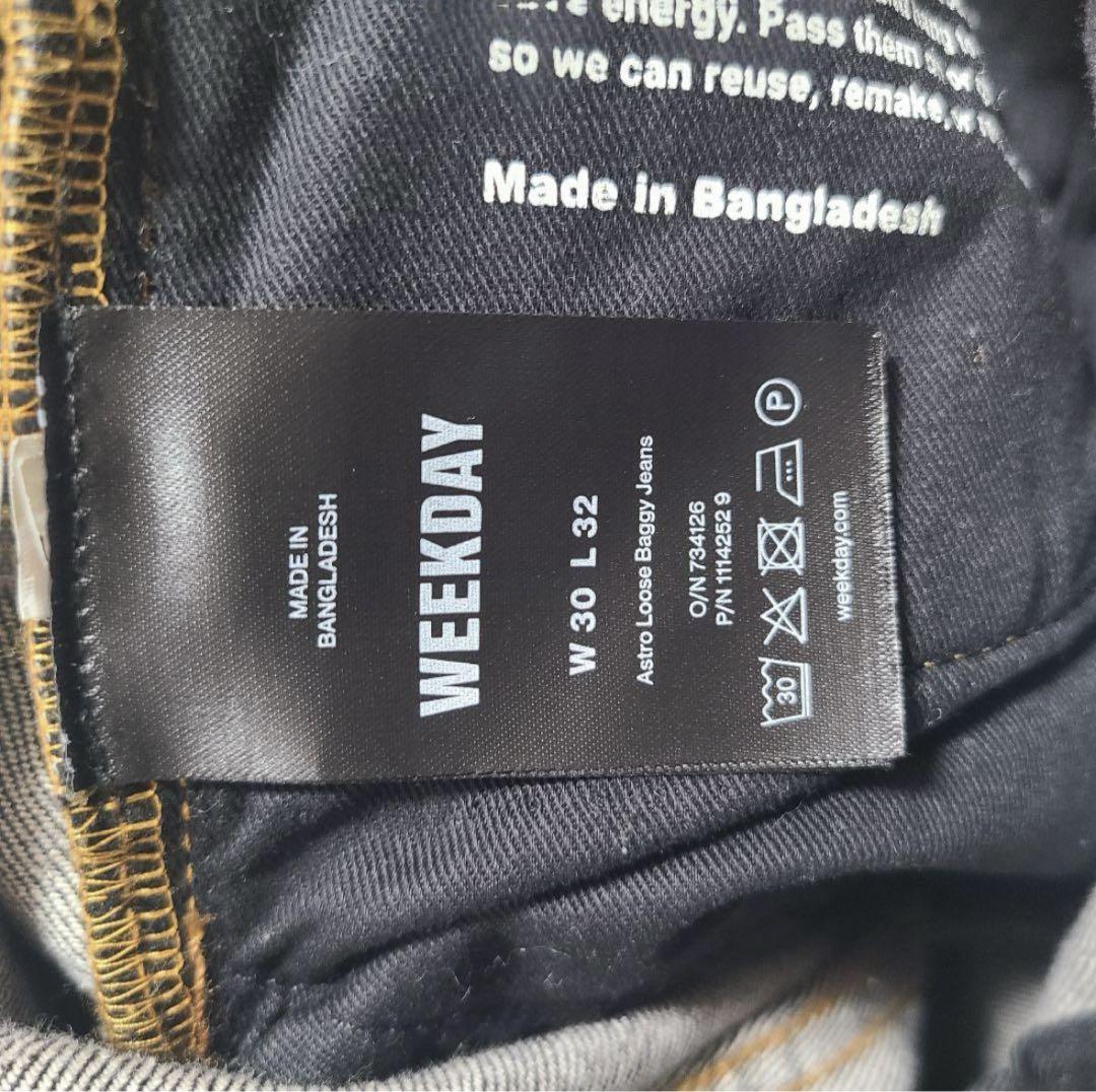 パンツ WEEKDAY Astro Loose Baggy Jeans 30