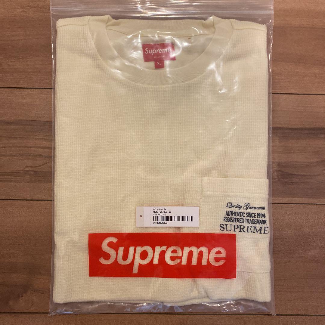 supreme waffle pocket tee XL
