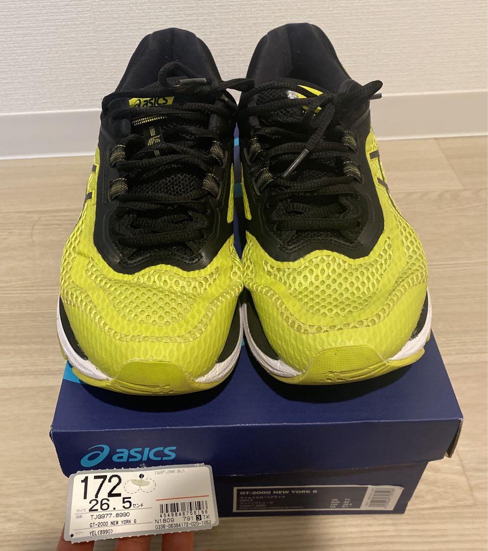 ASICS GT-2000 NEW YORK 6 26.5cm ライムイエロー