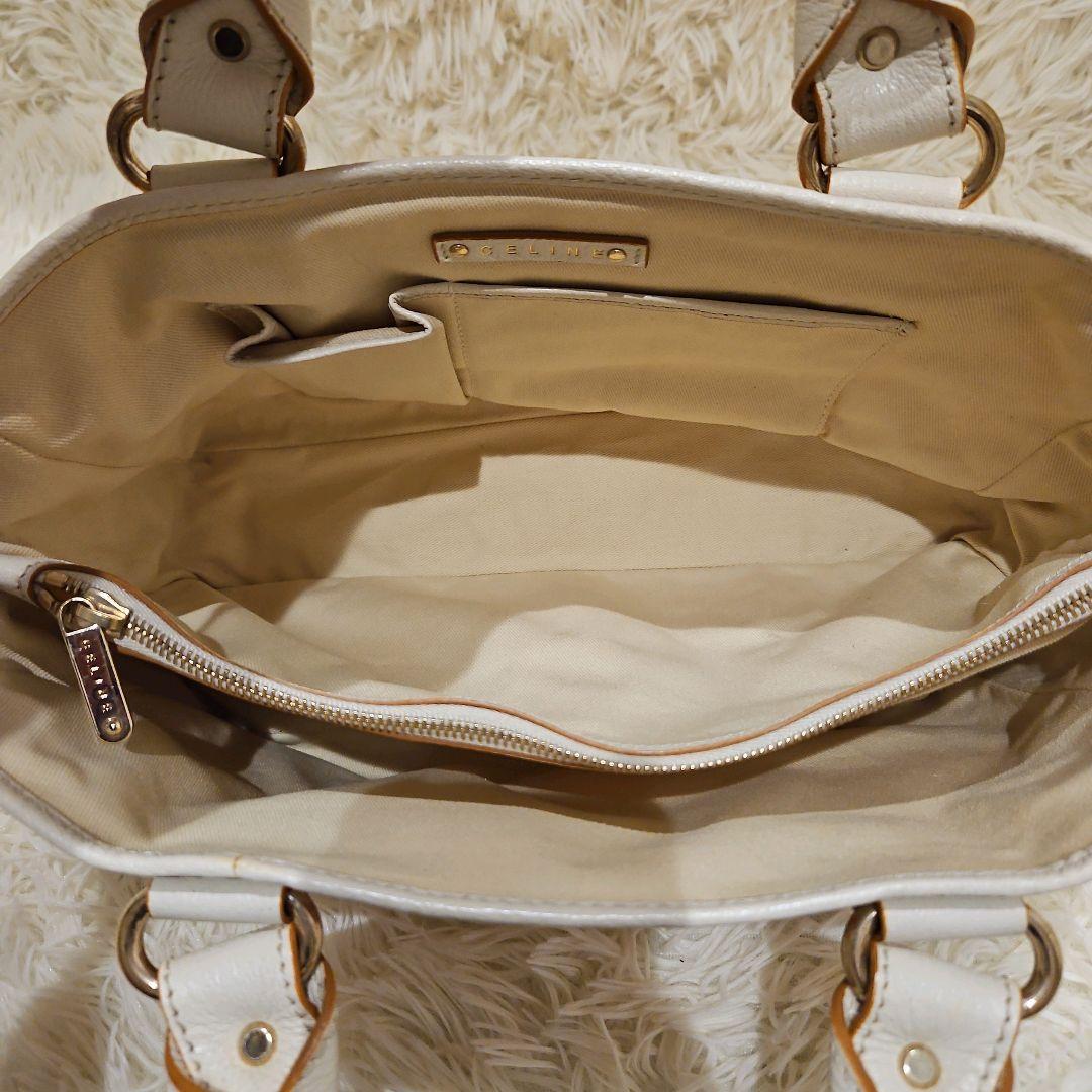 希少 CELINE セリーヌ ハンドバッグ ブギーバッグ キャンバス レザー