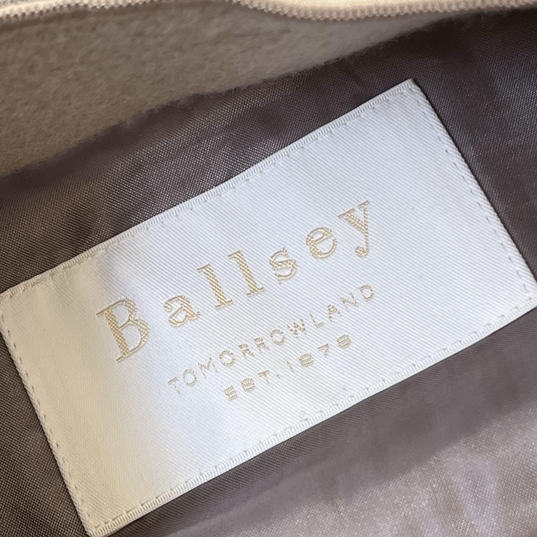 美品☆ BALLSEY ウールナイロンインターロック クルーネックコート