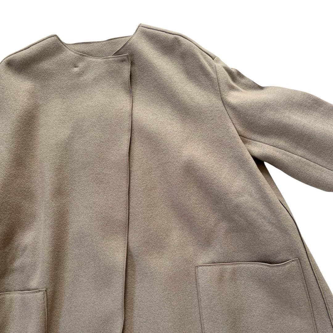 美品☆ BALLSEY ウールナイロンインターロック クルーネックコート