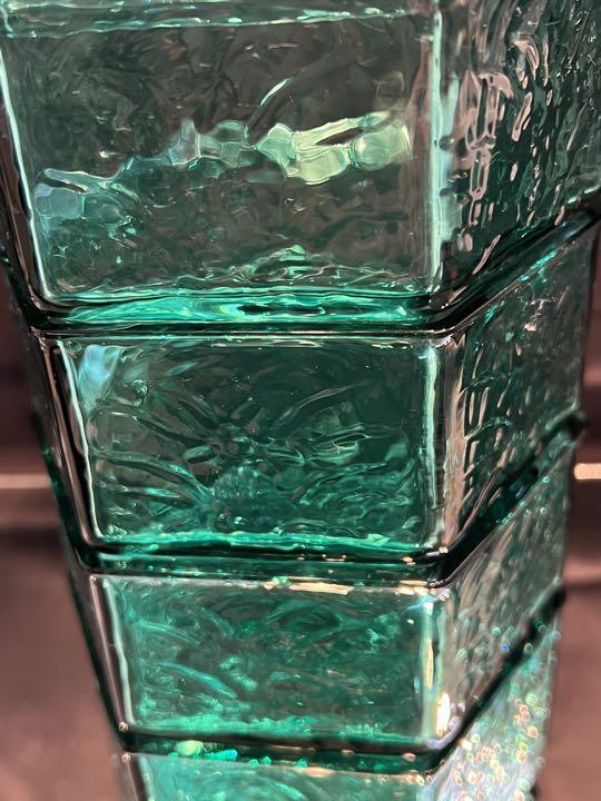 長崎硝子復刻 青色草花文四段重 L-D-1 カメイガラス 長崎硝子復刻 青色草花文四段重 L-D-1 カメイガラス