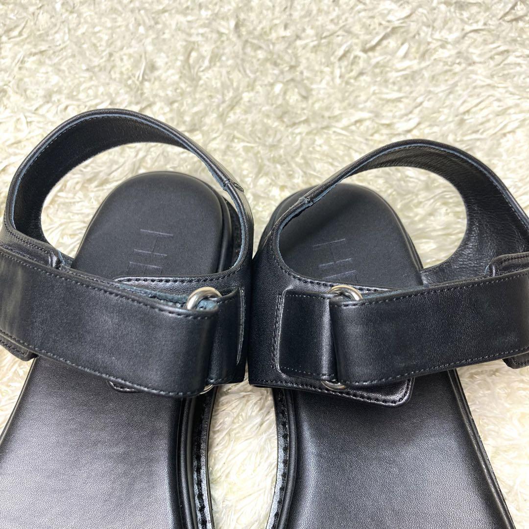 美品』HEWN ヒューン HOOK AND LOOP サンダル ベルト 厚底