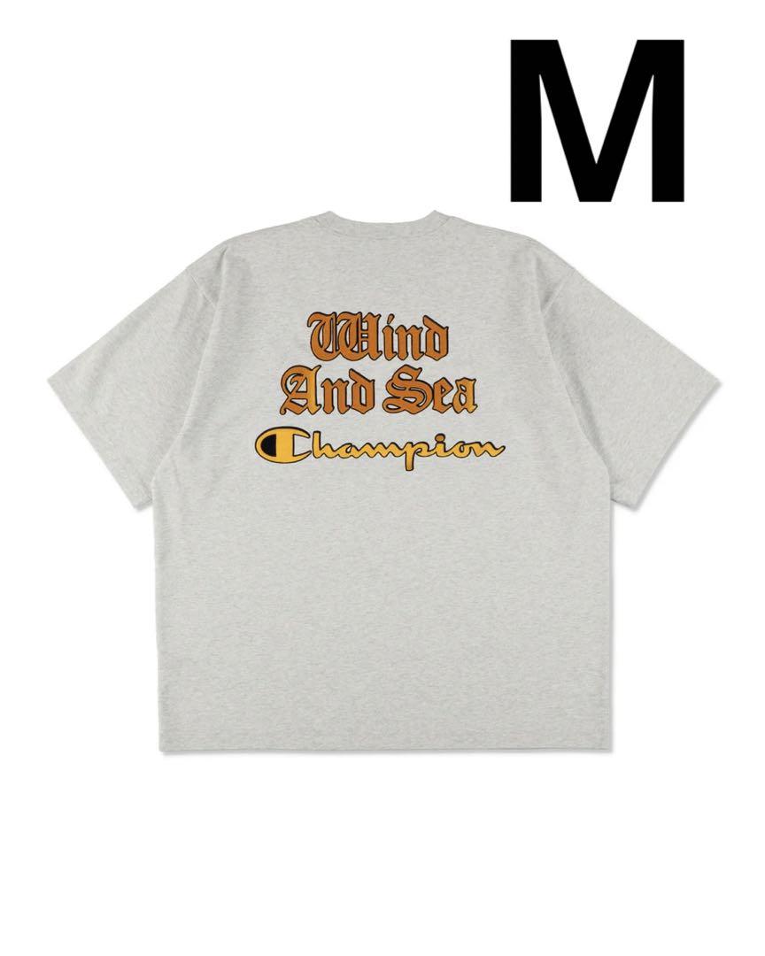 CHAMPION x WIND AND SEA TEE HEATHER GRAY
