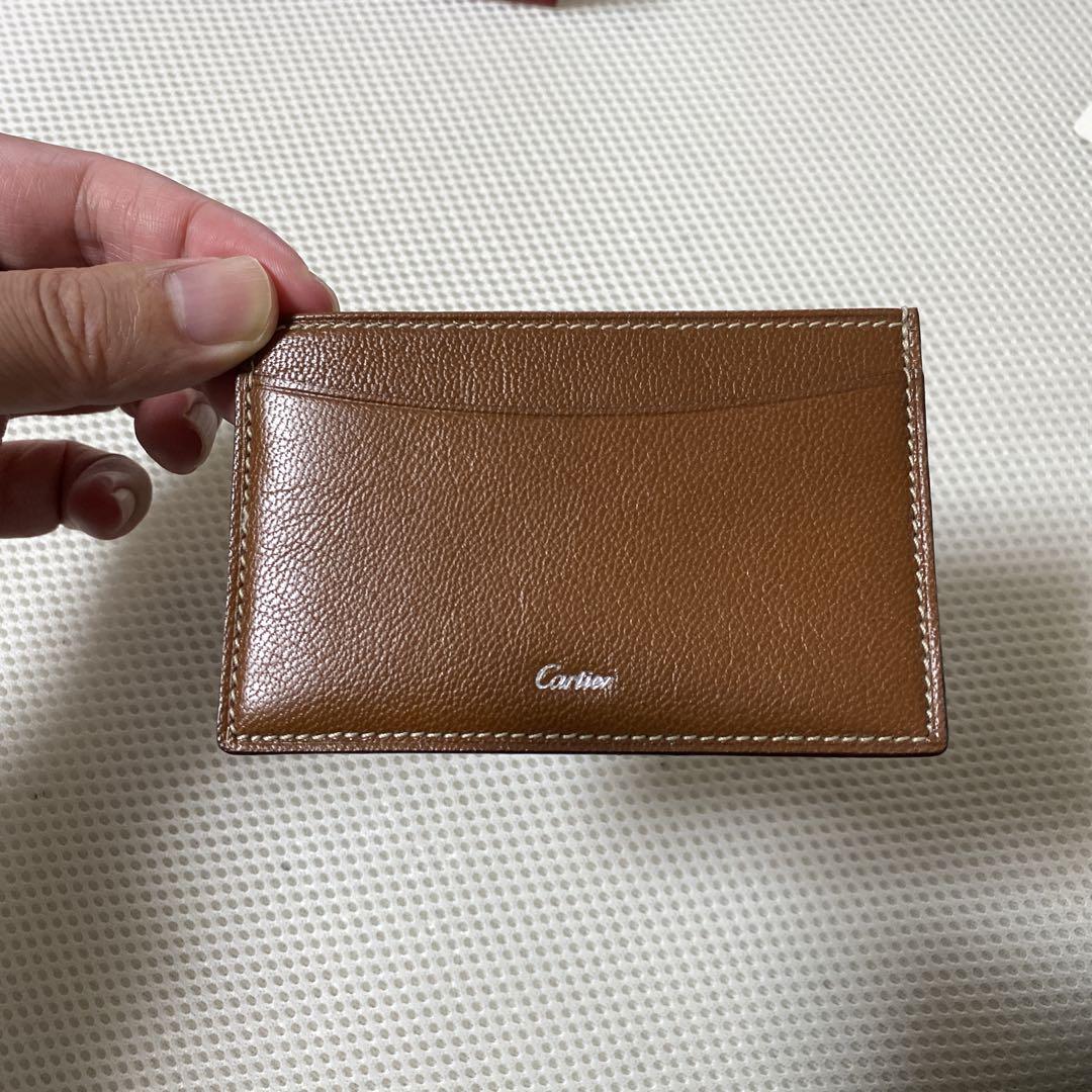 Cartier ブラウン レザー 名刺入れ 本体 Cartier ブラウン レザー 名刺入れ 本体