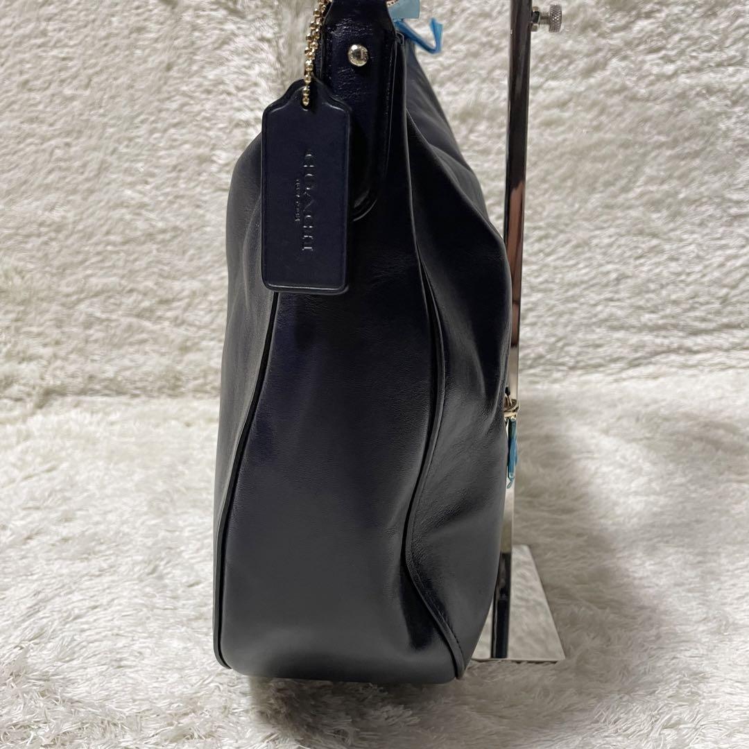 【未使用品】COACH ハンドバッグ 2way レザー ネイビー A4収納可