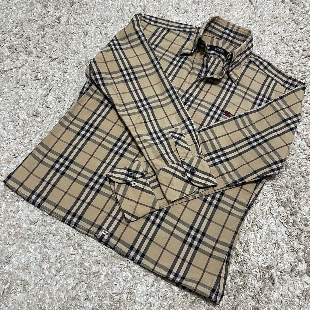 ☆極美品☆バーバリーブラックレーベルシャツ☆超大人気作☆希少サイズ1☆早い者勝ち