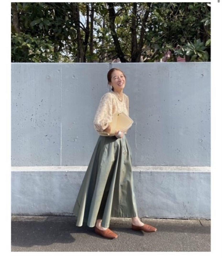 CLANE CHAMBRAY CIRCULAR SKIRT 松本恵奈