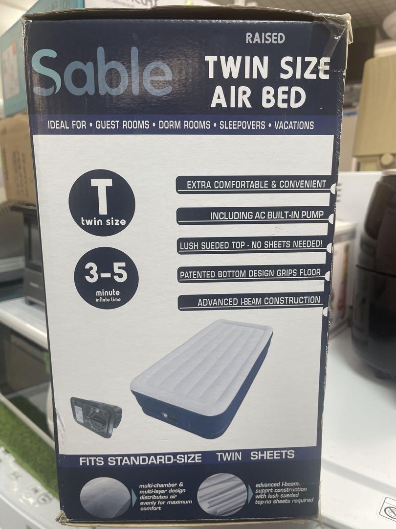 セーブル(Sable) エアーベッド電動ポンプ内蔵耐荷重300kg収納バッグ付