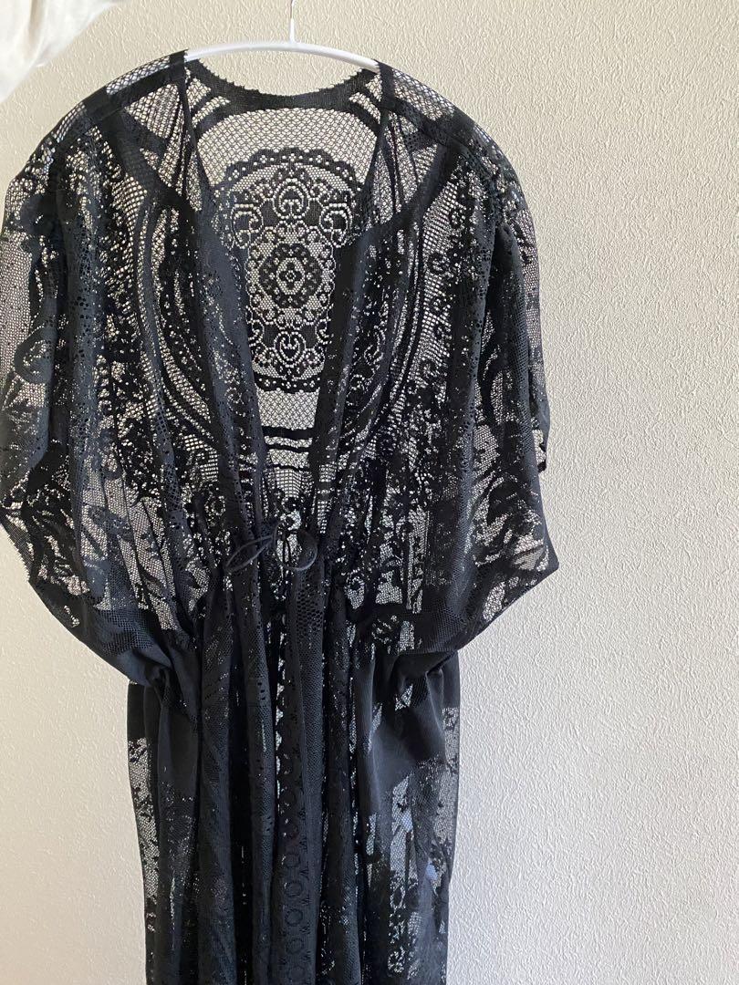 ホット商品 mame Curtain Lace Drawstring Waist Coat ワンピース