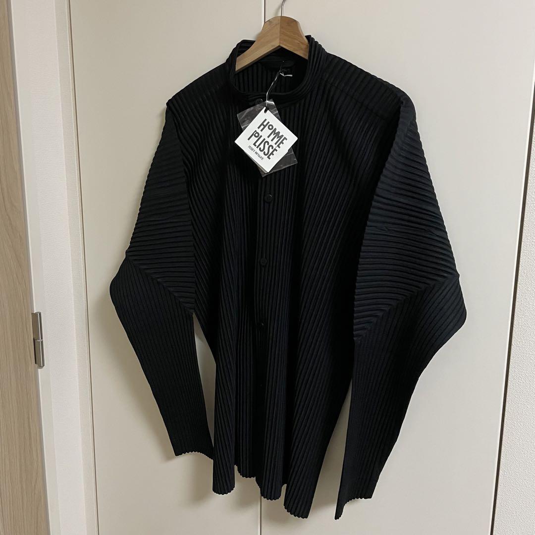 【希少品】HOMME PLISSÉ ISSEY MIYAKE シャツ ブラック