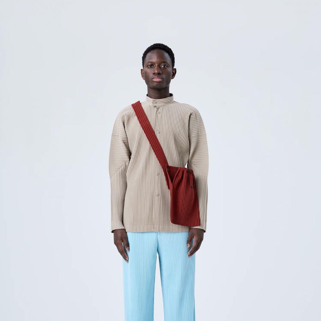 【希少品】HOMME PLISSÉ ISSEY MIYAKE シャツ ブラック