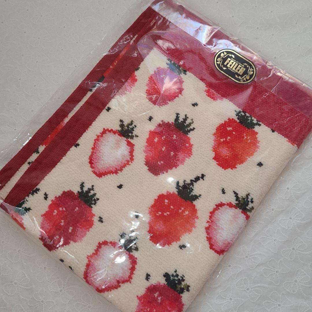 完売、レア♡フェイラー ゲストタオル♡ストロベリードット