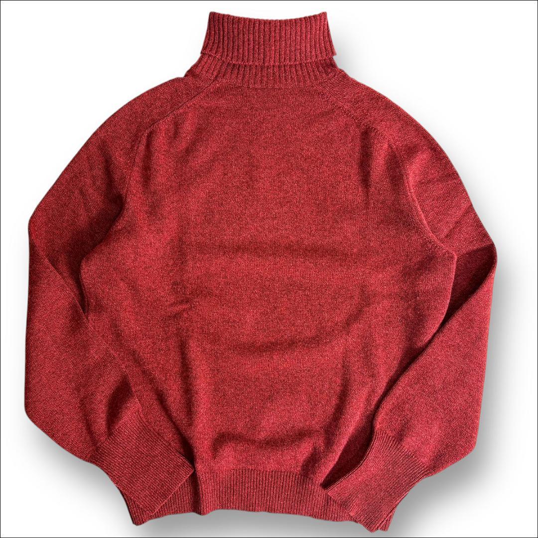 カシミヤ100％タートルネックニット