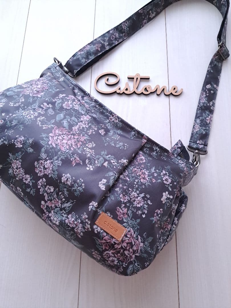 リバティ　セリーヌ　スチールピンク　横長ショルダーバッグ　持ち手別売り