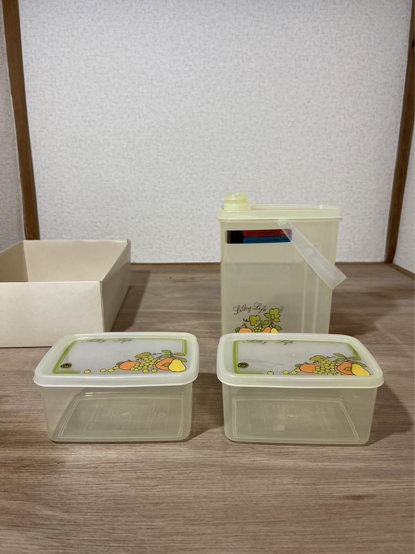 プラスチックシール容器セット昭和レトロ